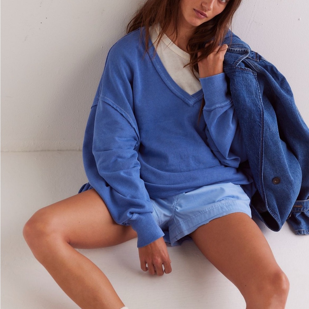 Free People Venice V-Neck Sweatshirt